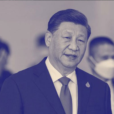 China's President Xi Jinping in a suit and tie 